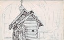 Древняя рубленая церковь. Карелия
