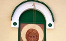 Фреска на стене Троицкой церкви на Пятницком кладбище